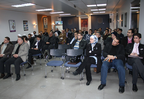 Attendees at a lecture entitled “The Strategic Alignment ...