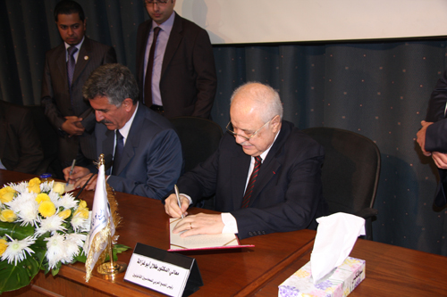 ASCA Chairman HE Dr. Talal Abu-Ghazaleh and President of ...