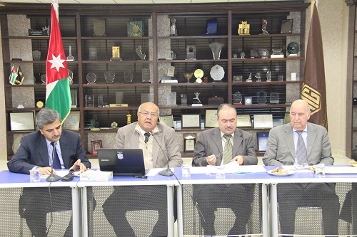 The main speakers during a roundtable held at Talal ...