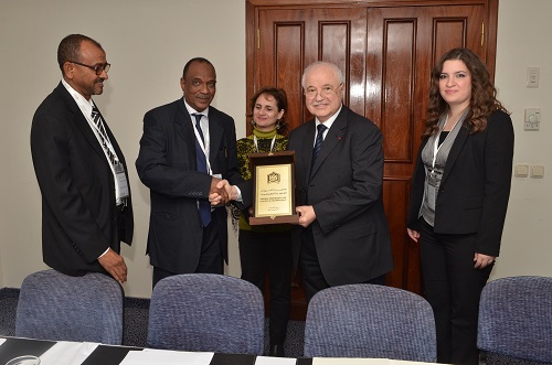 HE Dr. Abu-Ghazaleh receives an Honorary Shield from Sudan ...