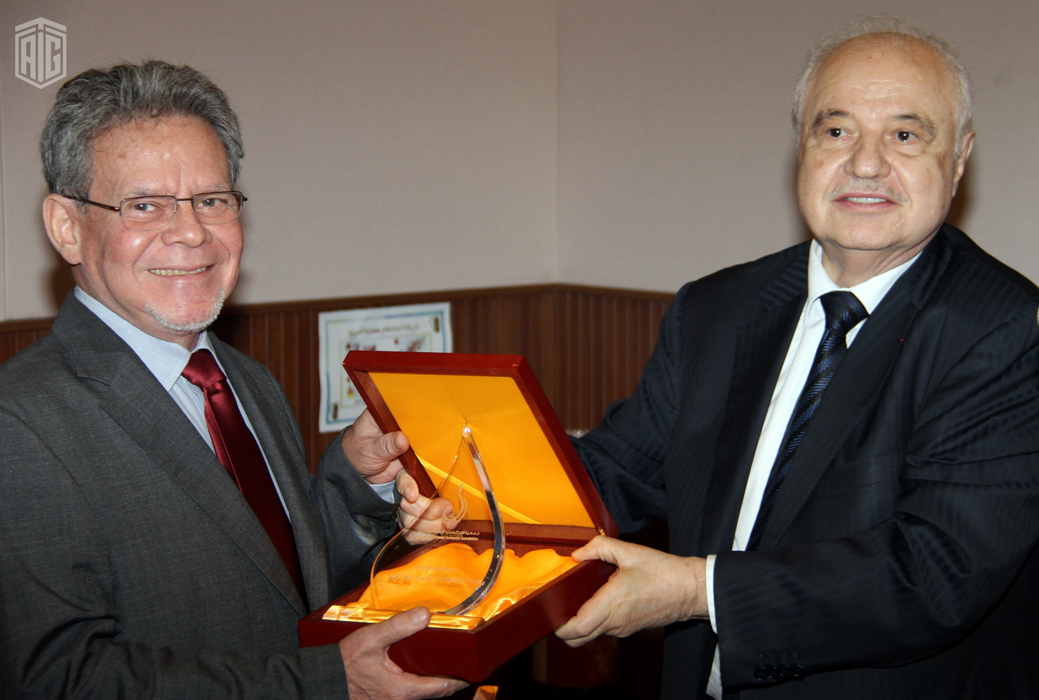 HE Dr. Abu-Ghazaleh honors HE Mr. Fausto Fernandez, ...