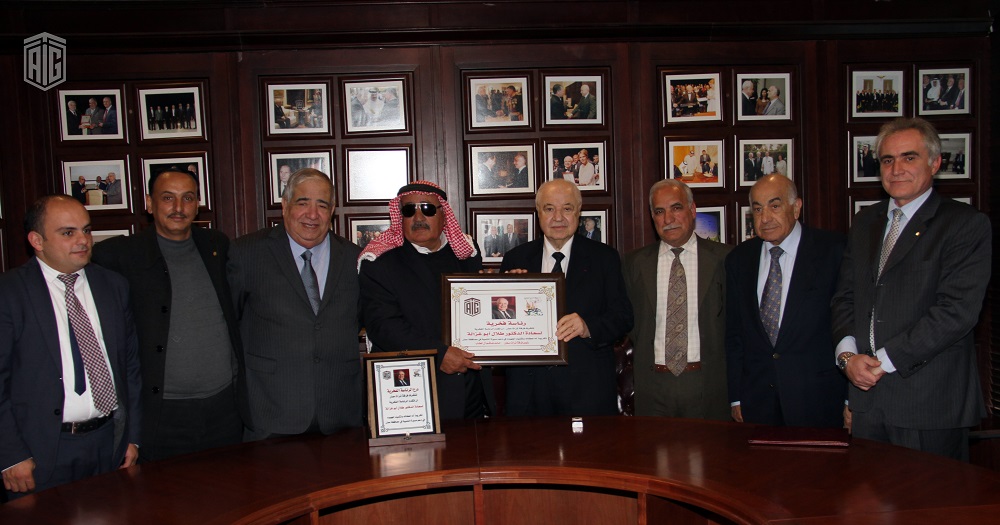 Ma'an Folklore Troupe grants its Honorary Presidency to HE Dr. Talal Abu-Ghazaleh, in recognition for his efforts in supporting development process in Ma'an