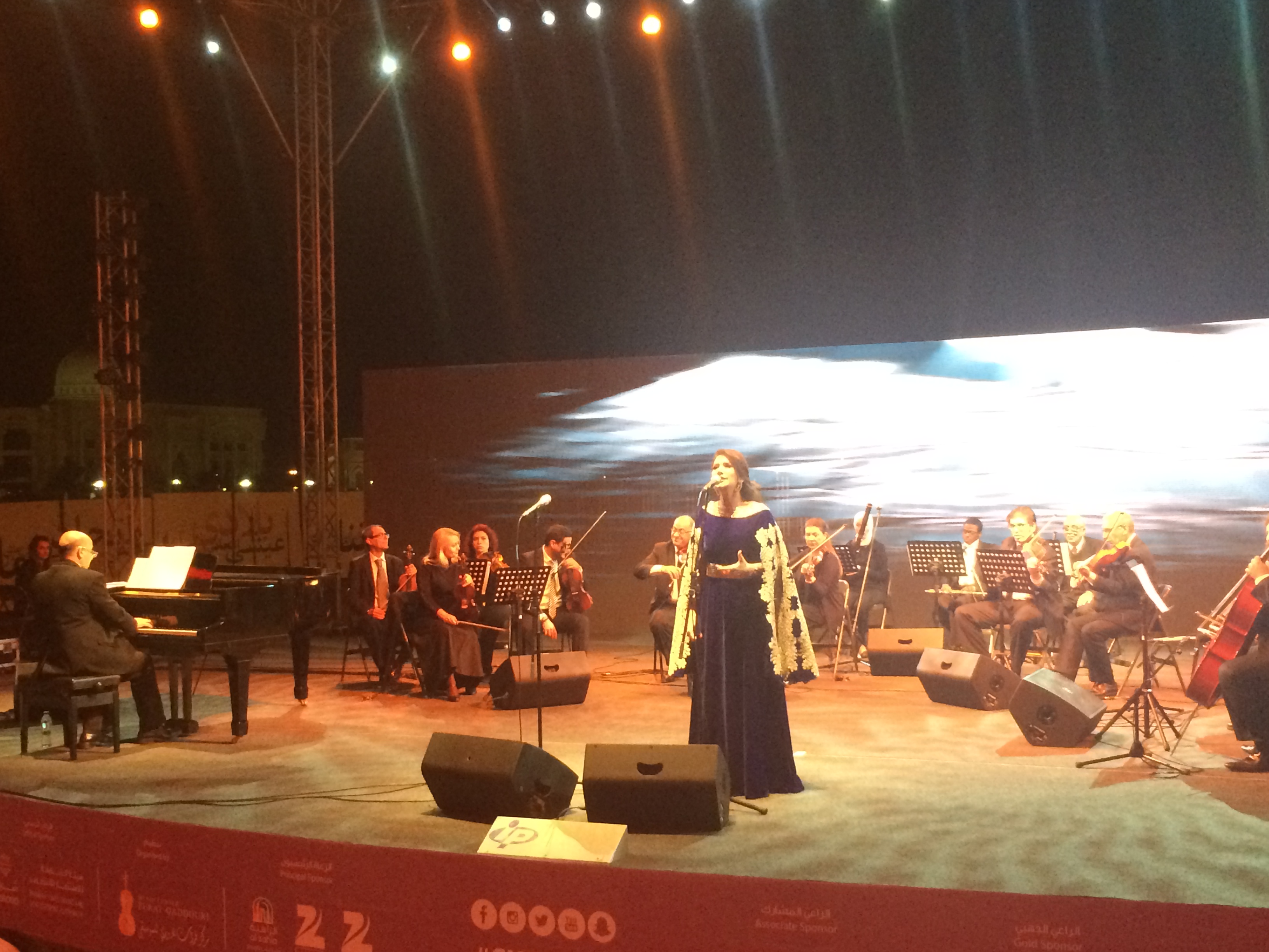 Jordanian National Orchestra Association (JOrchestra) headed by HE Dr. Talal Abu-Ghazaleh participates at the closing night of the third season  of Sharjah World Music Festival  at Al Alam Island in the UAE  