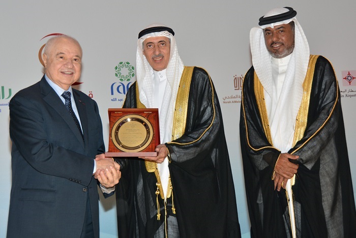 Charity Work Conference honored the chairman of HE Dr. Talal Abu-Ghazaleh, with the Creativity in Innovation and Digital Transformation Decoration, the first recognition granted from regional donor organizations