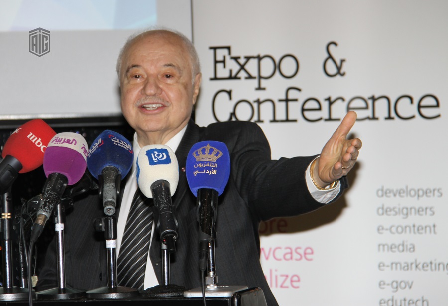 HE Dr. Talal Abu-Ghazaleh during a press conference to announce WebTex 2017 Expo & Conference to be held in April 2017