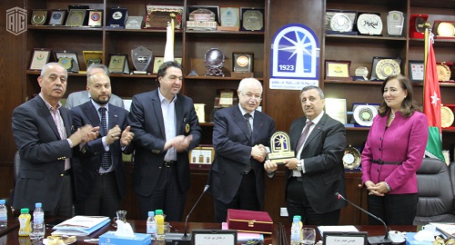 Amman Chamber of Commerce (ACC) awards HE Dr. Talal Abu-Ghazaleh, the shield of the distinguished economist for his efforts in serving the local economy.  