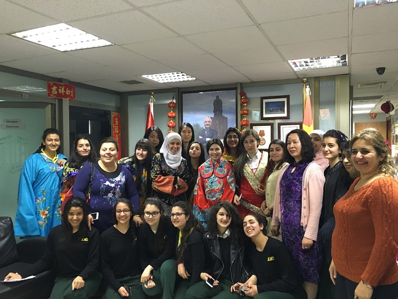 Students of the Arab Model Schools visit TAG-Confucius Institute 