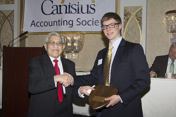 The Talal Abu-Ghazaleh International Award for Excellence in the Accounting Programs at Canisius College in New York granted to Mr. Tyler Owen