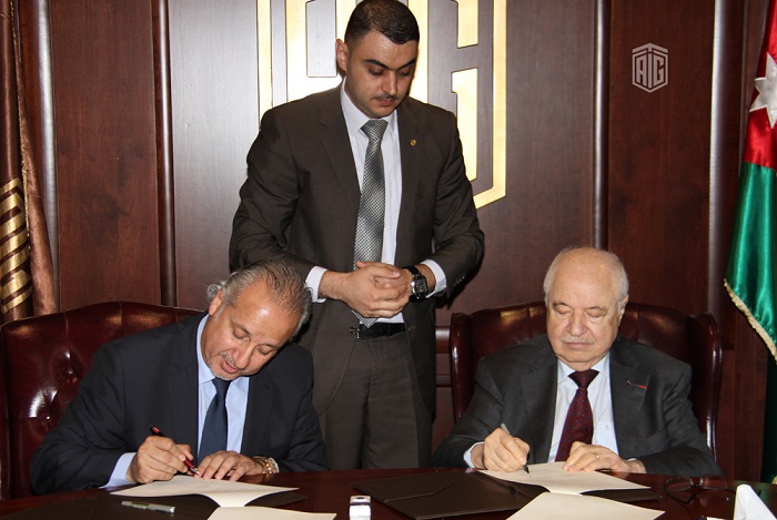 HE Dr. Talal Abu-Ghazaleh signed an agreement with Dr. Natheer Abu Obeid, President of German-Jordanian University (GJU), to accredit GJU as an official venue for conducting AGCA-ITC training courses and examinations 