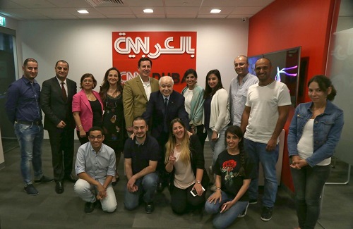 HE Dr. Talal Abu-Ghazaleh visits CNN Middle East headquarters in Dubai
