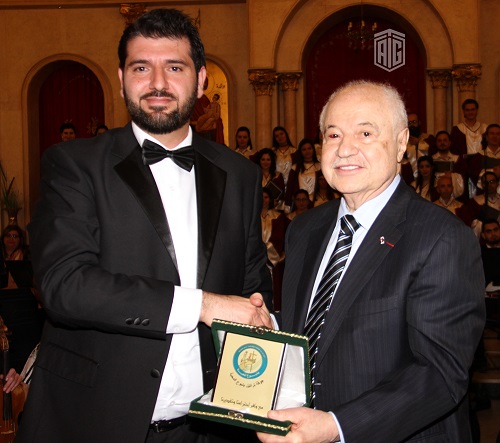 HE Dr. Talal Abu-Ghazaleh patronizes a concert presented by the Jordanian National Orchestra Association and the Fountain of Love Choir at the Greek Catholic Cathedral of Saint George, celebrating the Easter festivities