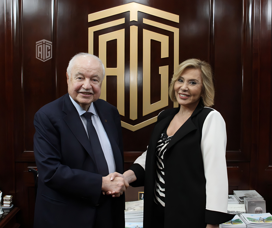 Maguy Farah on a business visit to TAG.Global Maguy Farah Presents her 2023 Book ‘Gateway Out of Crisis’ to Dr. Talal Abu Ghazaleh