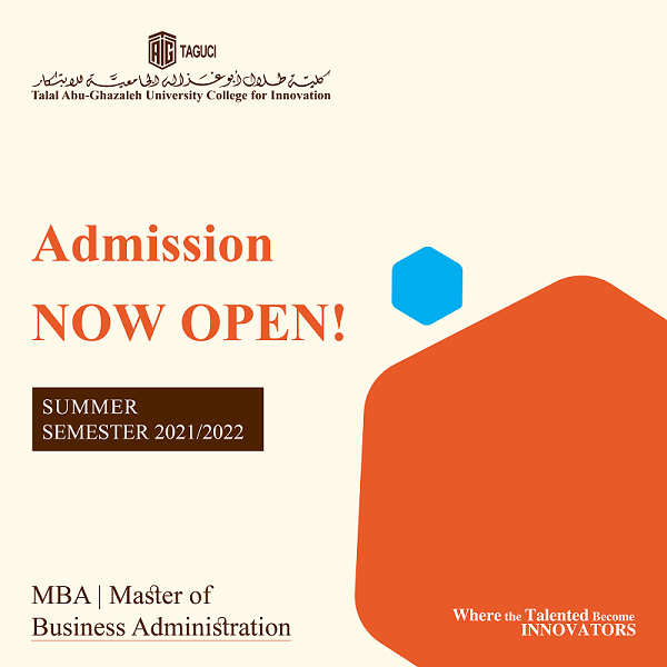 ‘Abu-Ghazaleh University College for Innovation’ Opens Admission and Registration and for the 2022 Summer Semester 