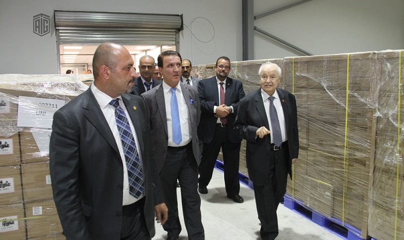 الدكتور طلال أبوغزاله يزور مصنع تاج تيك في المنطقة الحرة في المطار تمهيدا لافتتاحه
