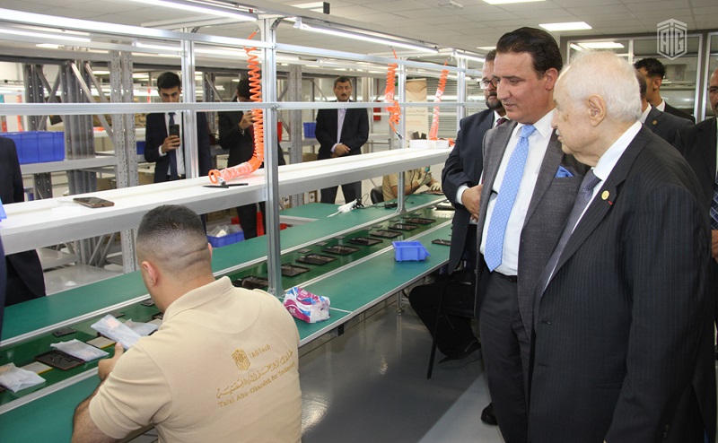 الدكتور طلال أبوغزاله يزور مصنع تاج تيك في المنطقة الحرة في المطار تمهيدا لافتتاحه