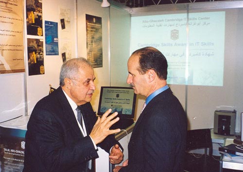 A bilateral conversation between Mr. Talal Abu-Ghazaleh and ...