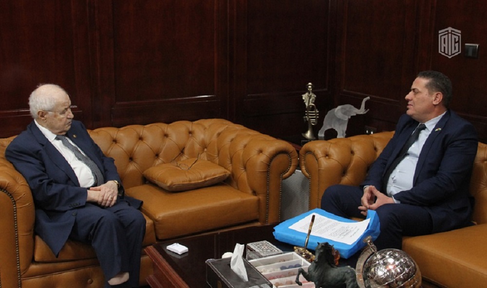 الدكتور أبوغزاله يستقبل الدكتور أبوفول رئيس مجلس أمناء جامعة الأزهر في غزّة