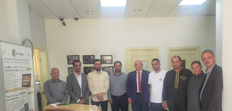 رئيس بلدية معان يزور أبوغزاله للأرشفة الإلكترونية