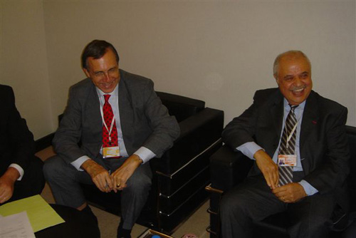 Mr. Talal Abu-Ghazaleh in a meeting with Mr. Lorajan ...