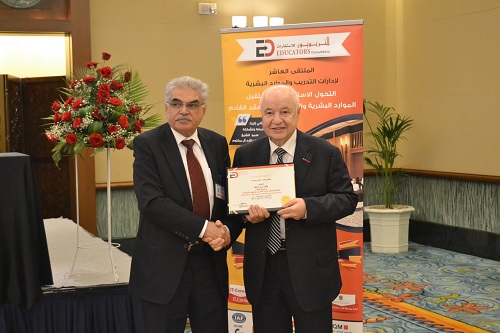 HE Dr. Talal Abu-Ghazaleh during his participation as a keynote speaker at the 10th Forum for Training and Human Resource Departments, held in Dubai under the theme “Strategic Transformation in the Future of Human Resources and Training in the Upcoming Ce