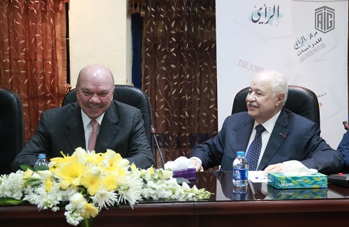 Under the patronage of the President of the Jordanian Senate, HE Mr. Faisal Al Fayez, and in the presence of HE Dr. Talal Abu-Ghazaleh, the book signing ceremony of 