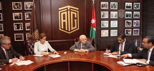 HE Dr. Talal Abu-Ghazaleh and UNDP new Country Director HE Ms. Sara Ferrer Olivella discuss future cooperation