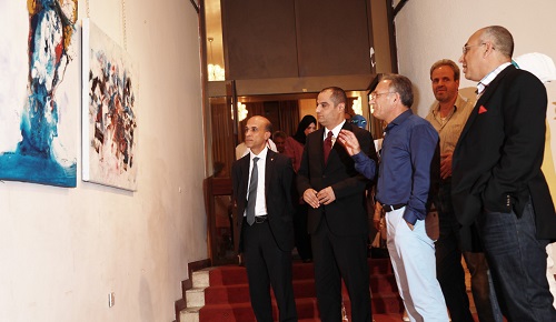 HE Dr. Talal Abu-Ghazaleh patronizes the opening ceremony of Walid Al-Tamimi's art exhibition at the Royal Cultural Center