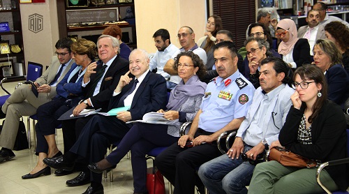 HE Dr. Talal Abu-Ghazaleh and the Italian Ambassador to Jordan HE Mr. Giovanni Brauzzi at the opening of the Office of the Italian Archaeological Union in Jordan, which comes in a cooperation with 