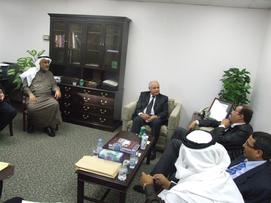 Chairman Talal Abu-Ghazaleh during a visit to