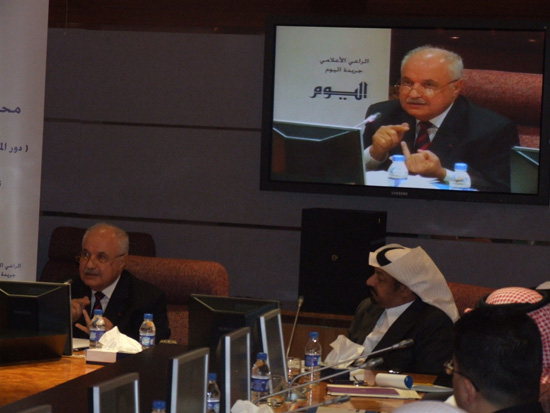 Chairman Abu-Ghazaleh lectures at the 